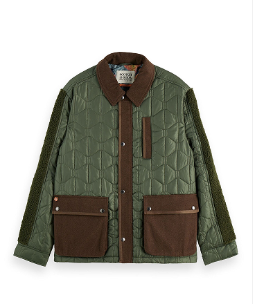 Quilted military jacket