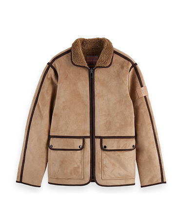 Faux shearling jacket