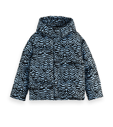 Hooded puffer