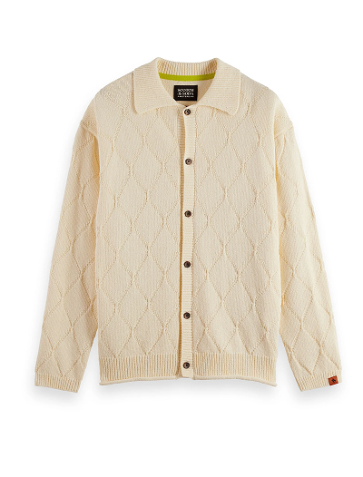 Open work long sleeve shirt