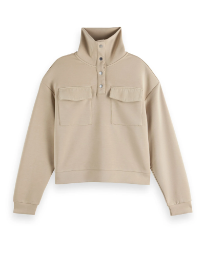 Tencel utility sweatshirt