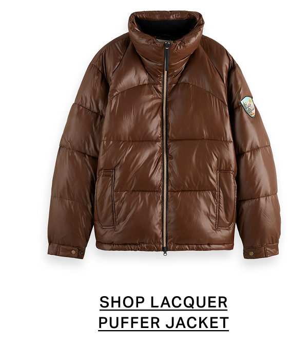 Lacquer puffer jacket