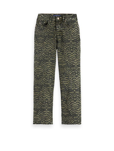 The Sky allover print straight jeans — Ikat Feather
