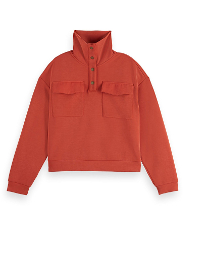 Tencel utility sweatshirt
