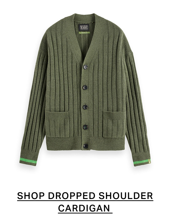 Soft knit dropped shoulder cardigan