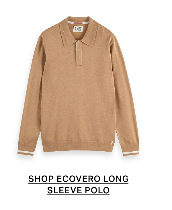 Ecovero Blend Knitted Long Sleeve Polo