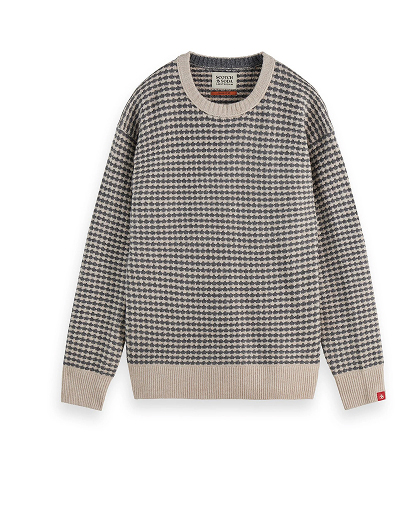 Chenille dropped shoulder pullover
