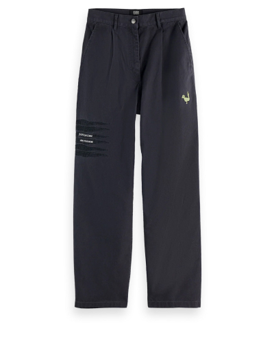 Raine - High Rise Wide Leg Washed Pants
