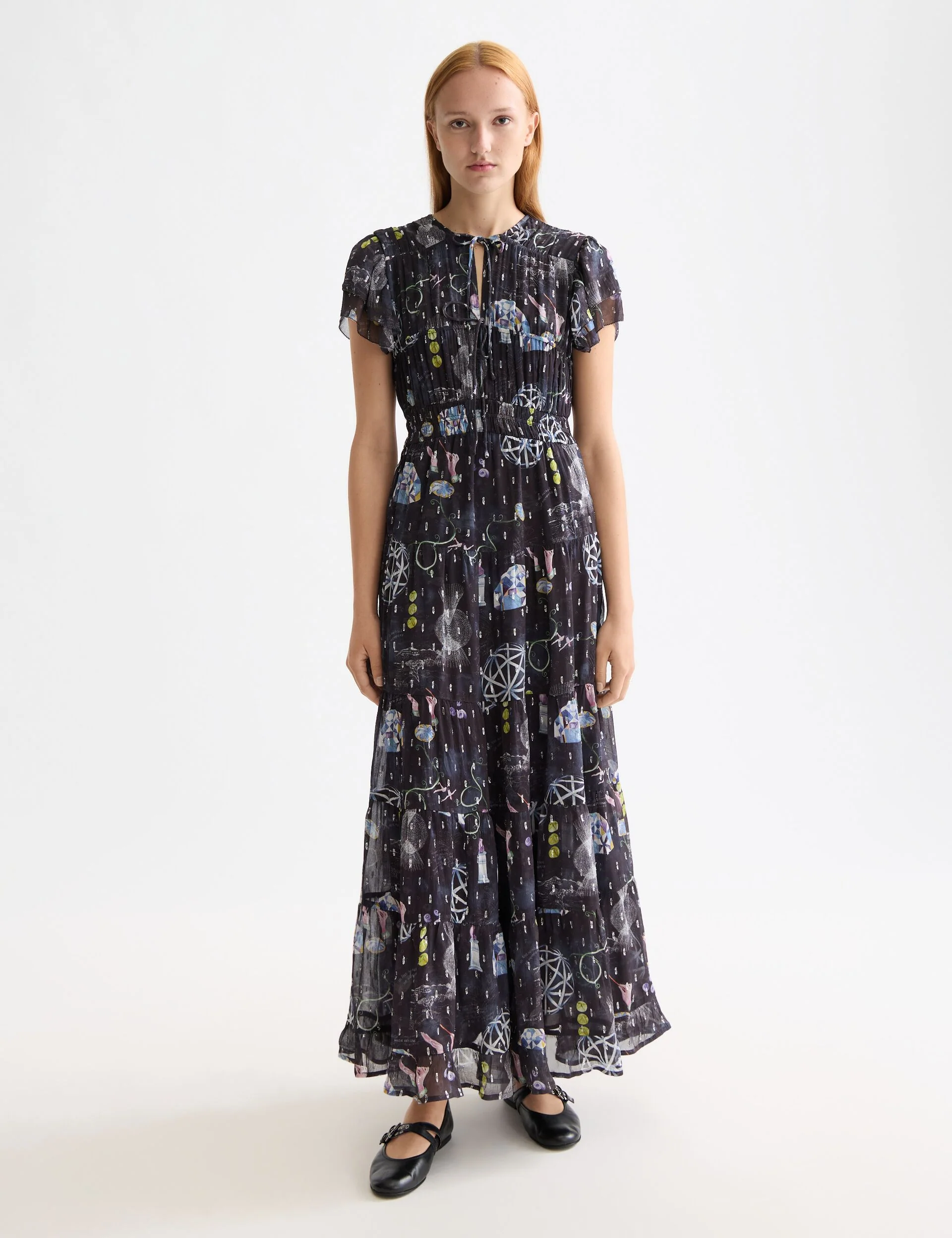 Image of Gathered maxi dress