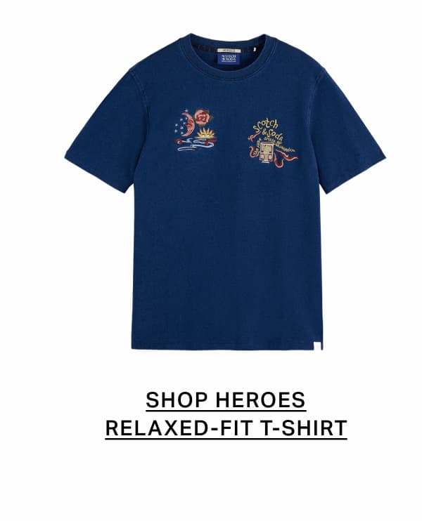 The 40th Anniversary Heroes Relaxed-Fit Indigo T-Shirt