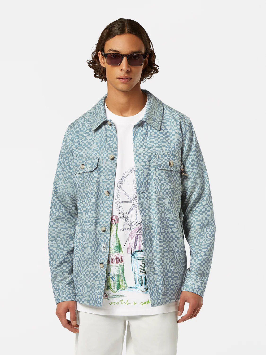 Image of Lightweight Jacquard Overshirt