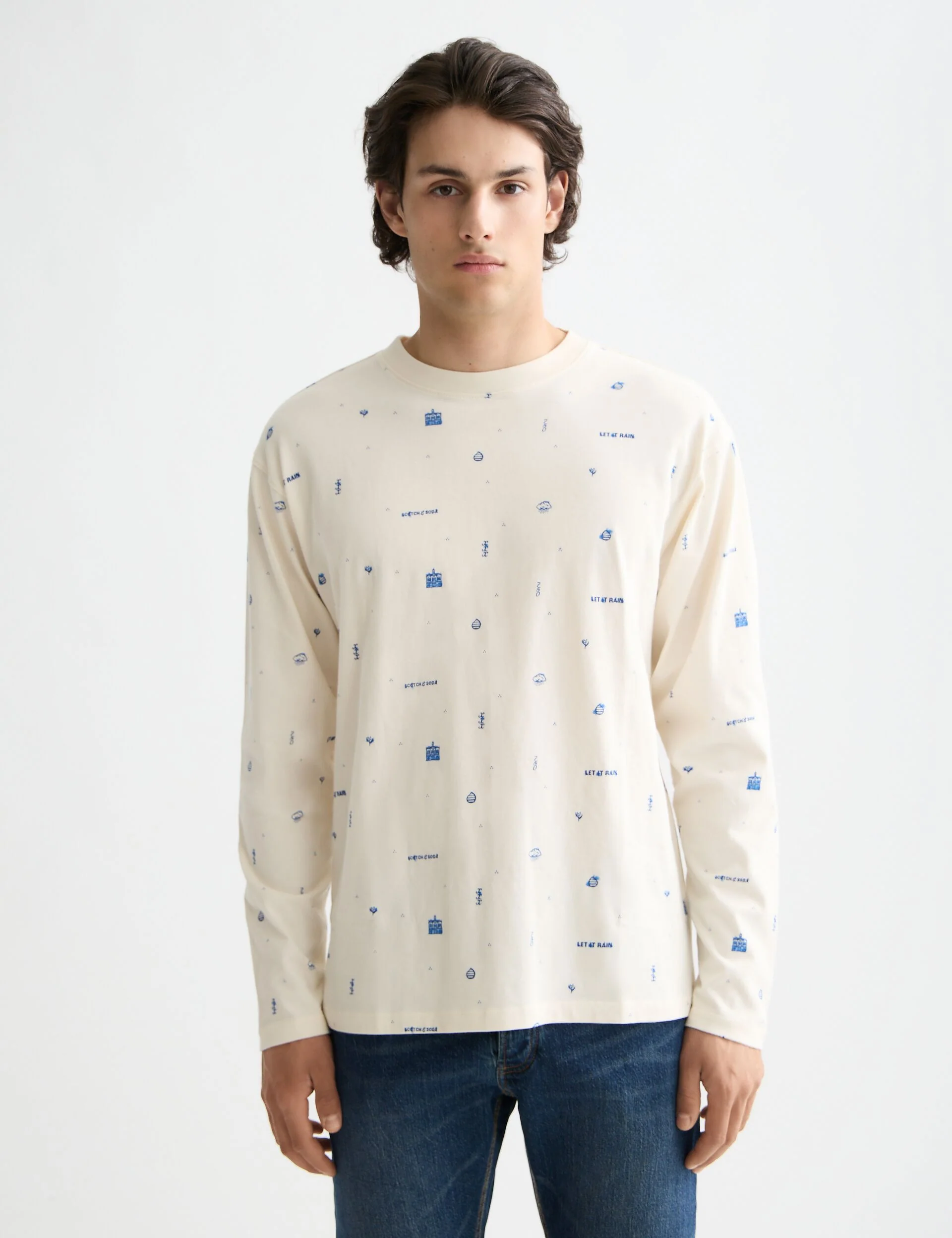 Image of 750 years celebration relaxed fit allover printed tee