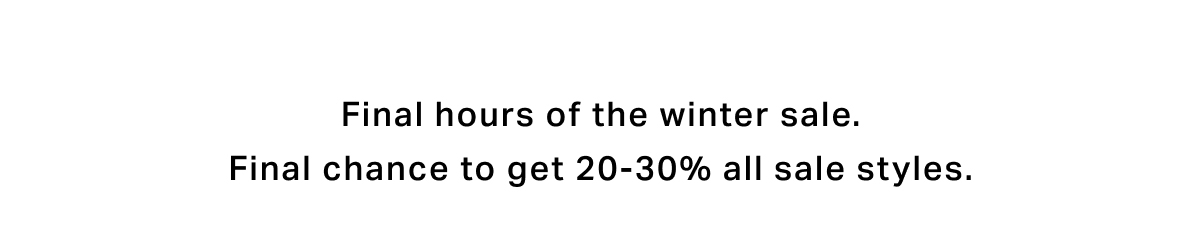 Winter Sale