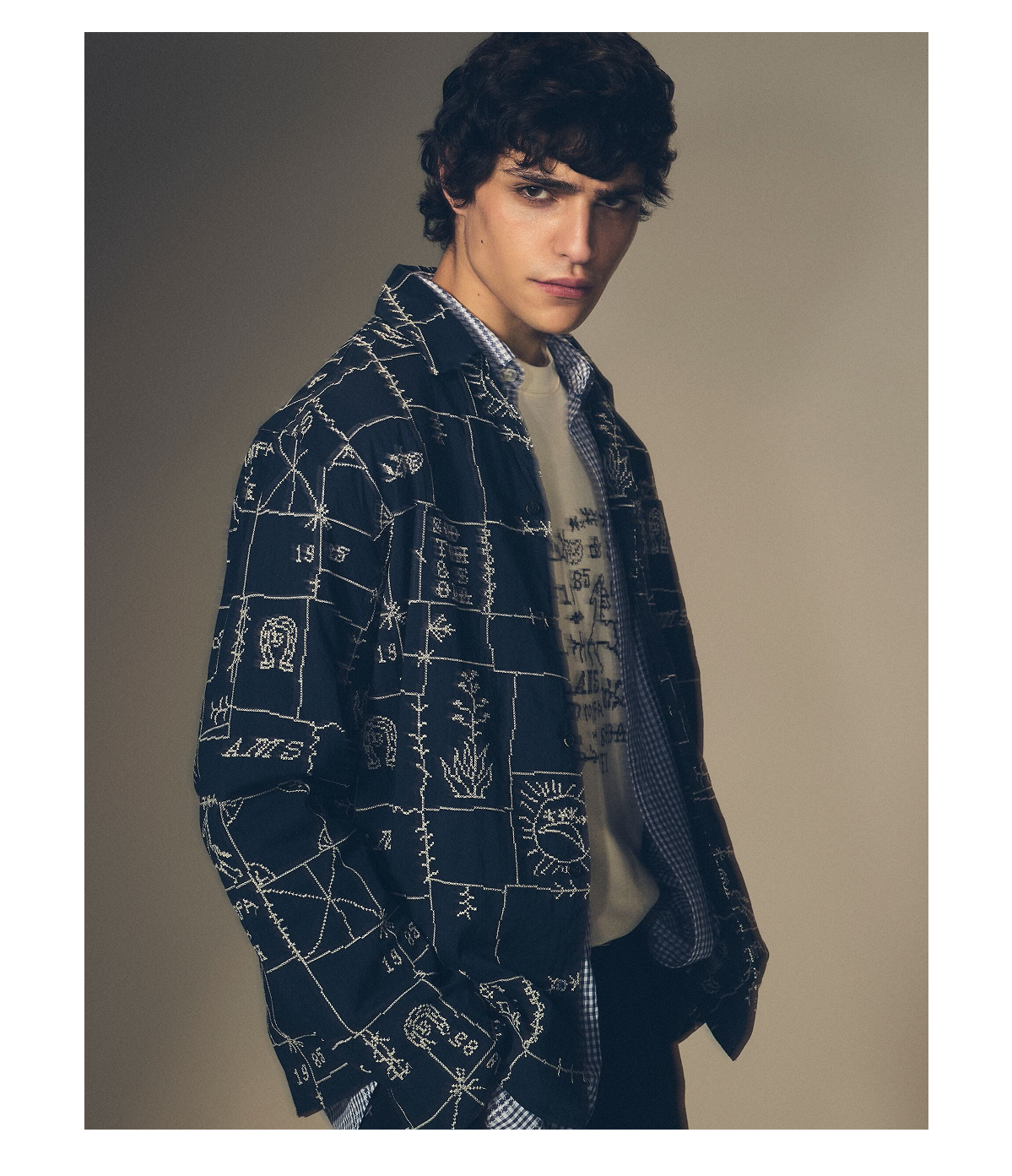 Allover Embroidered Shirt