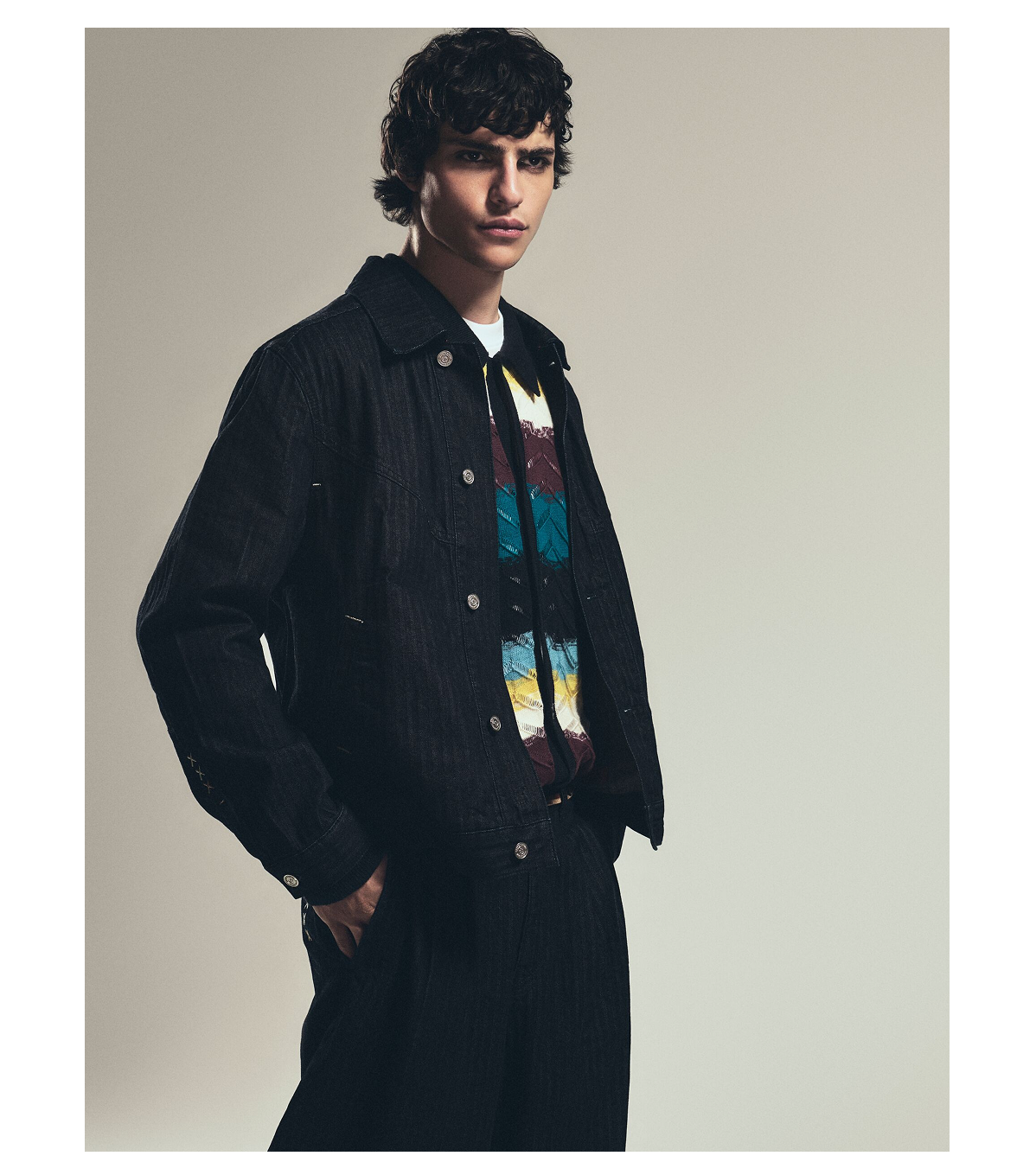Trucker Jacket With Western Details
