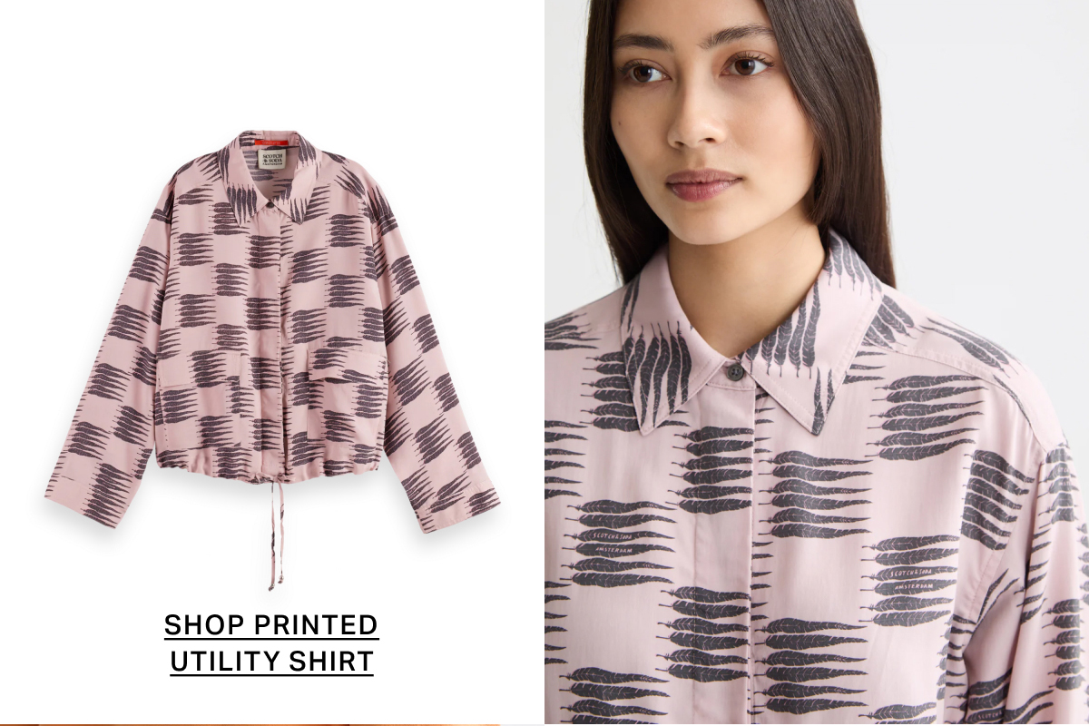 Printed Utility Shirt