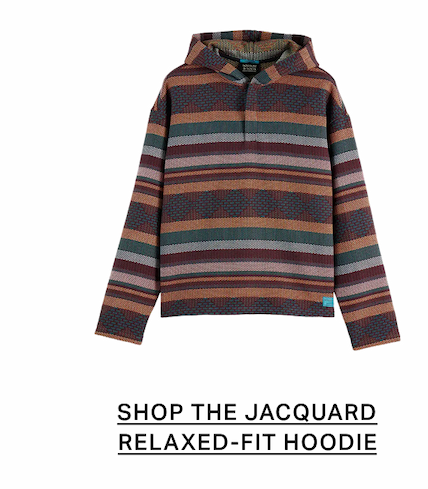 Jacquard Relaxed-Fit Hoodie