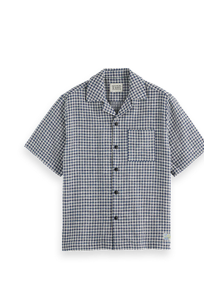 Jacquard Relaxed Fit Short Sleeve Shirt