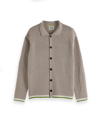 Crochet Long-Sleeve Shirt
