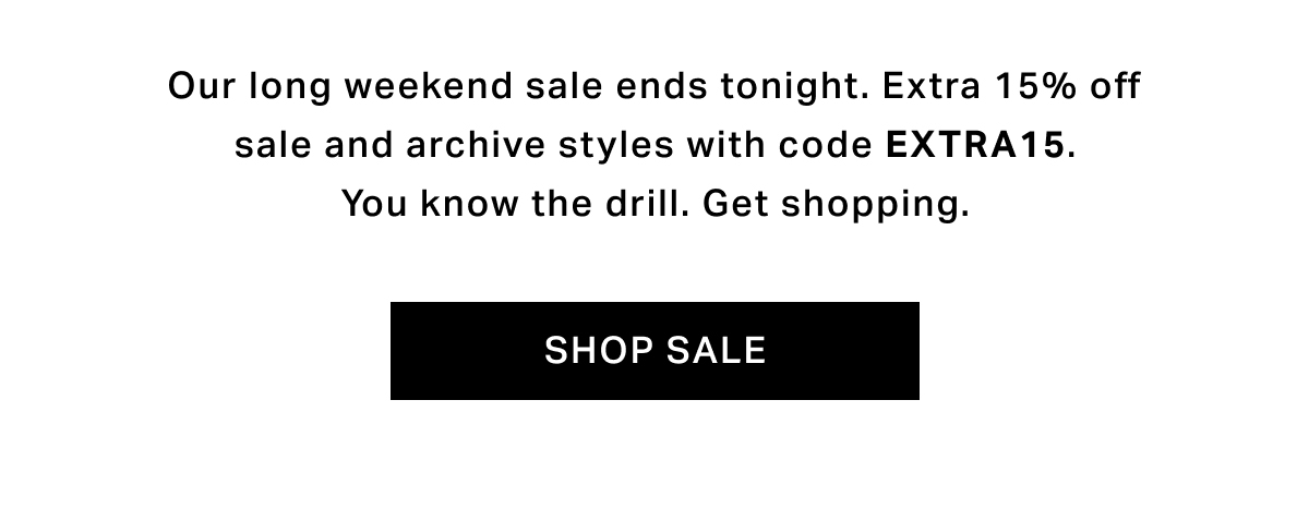 Long Weekend Sale