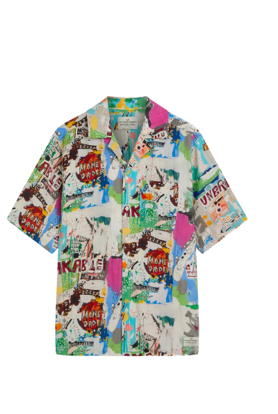 Scotch & Soda x Basquiat Printed Relaxed-Fit Short-Sleeved Shirt