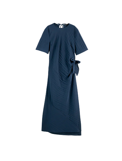 Tie Wrap Midi Dress