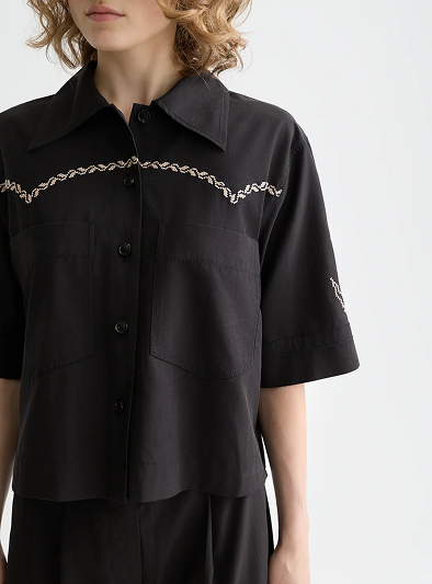 Boxy-Fit Short Sleeved Shirt