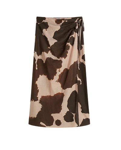 Linen Wrap Skirt