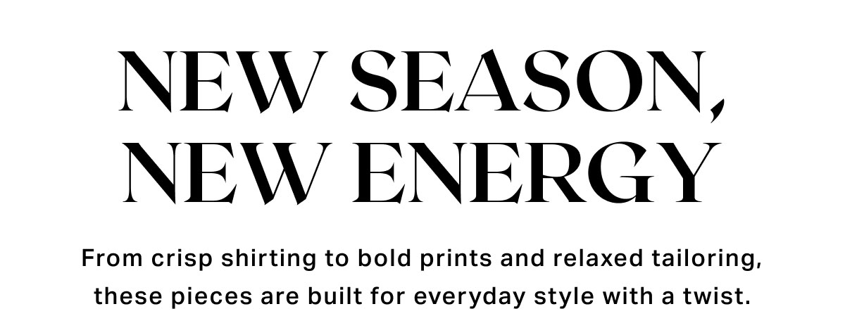 New Season, New Energy