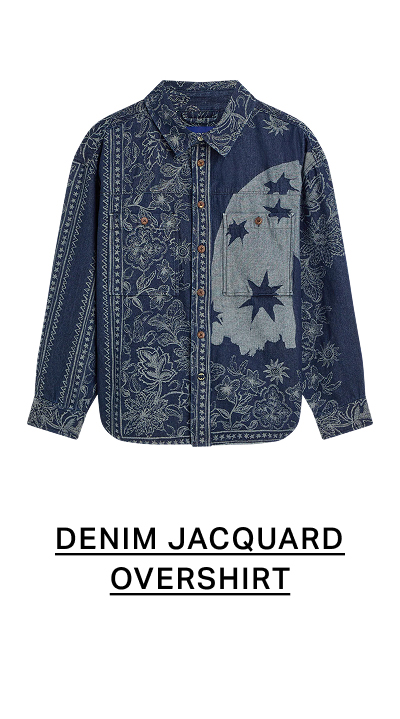 Denim Jacquard Overshirt