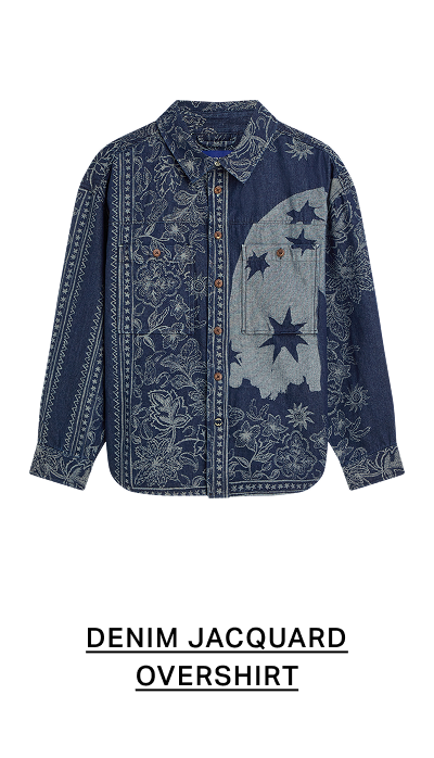 Denim Jacquard Overshirt