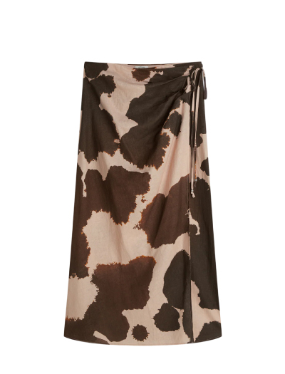 Linen Wrap Skirt