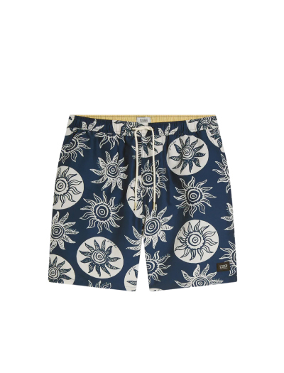 Printed Long-Length Swim Shorts
