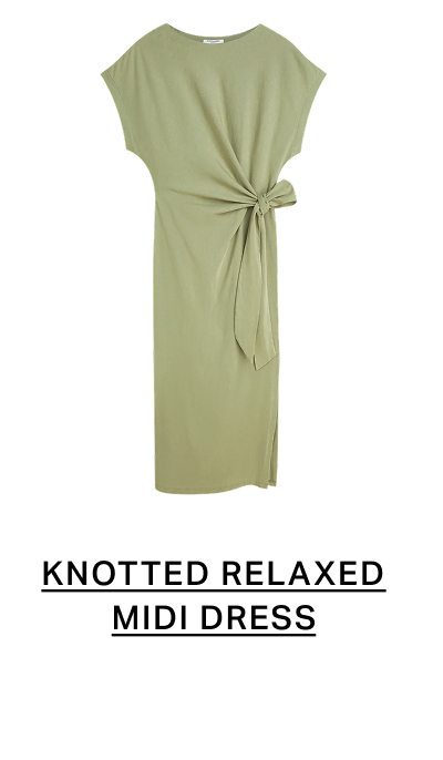 Knotted Relaxed Midi Dress