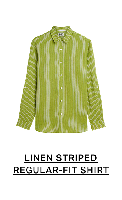 Linen Striped Regular-Fit Shirt