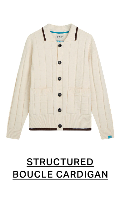 Structured Boucle Cardigan