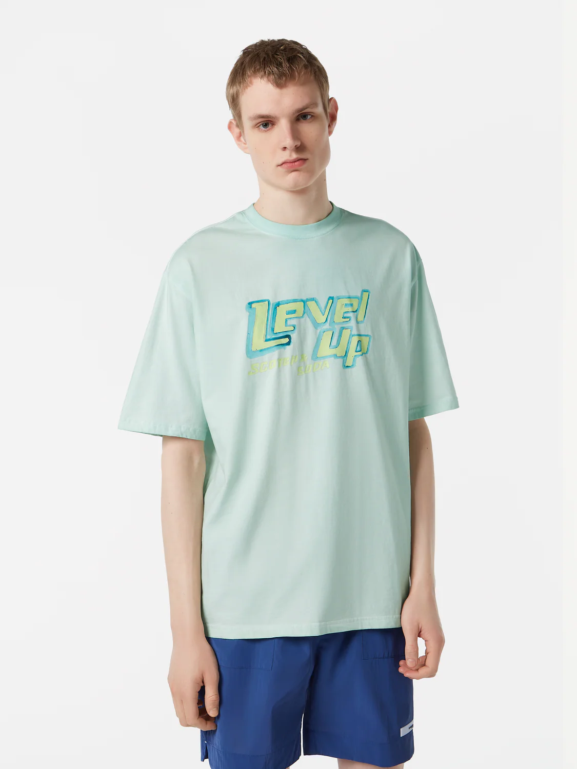 Image of Loose-Fit Garment-Dyed Graphic T-Shirt