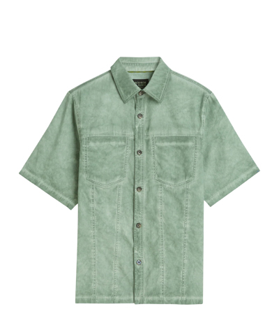 Washed Cotton Relaxed-Fit Short Sleeved Shirt