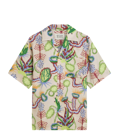 Printed Tencel Relaxed-Fit Shirt