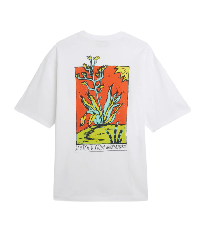 Front And Back Artwork Loose-Fit T-Shirt