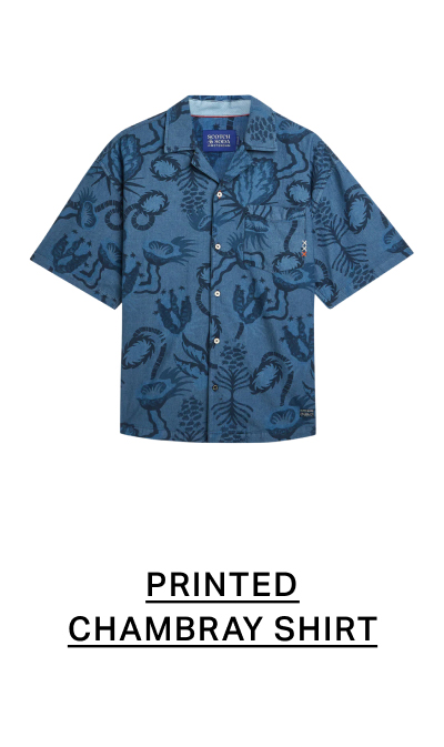 Printed Chambray Shirt