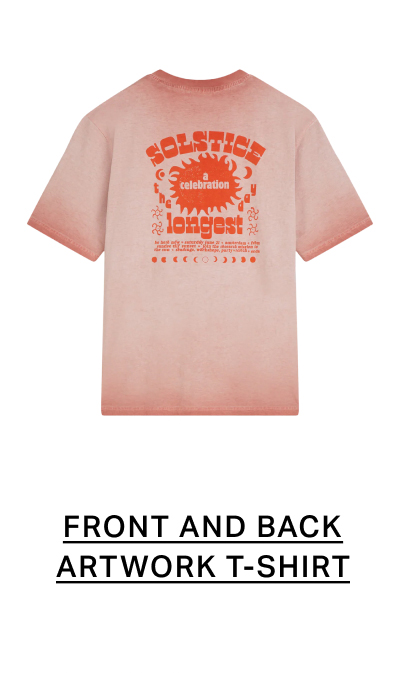 Front And Back Artwork Loose-Fit T-Shirt