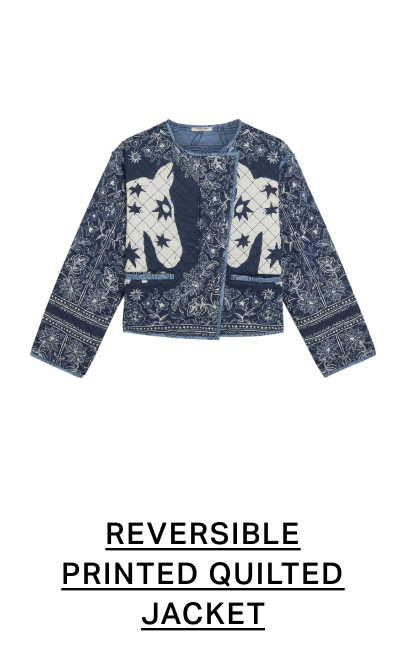 Reversible Printed Quilted Jacket