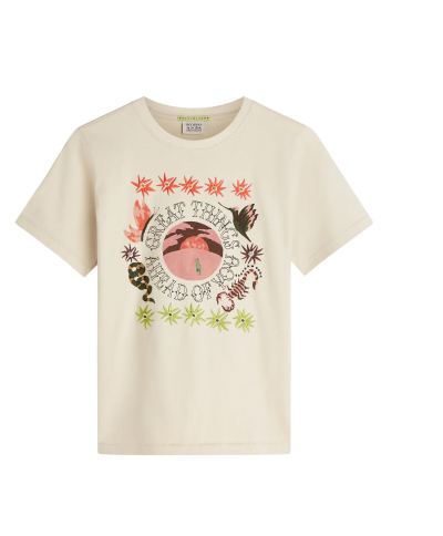 Embroidered Artwork Regular-Fit T-Shirt