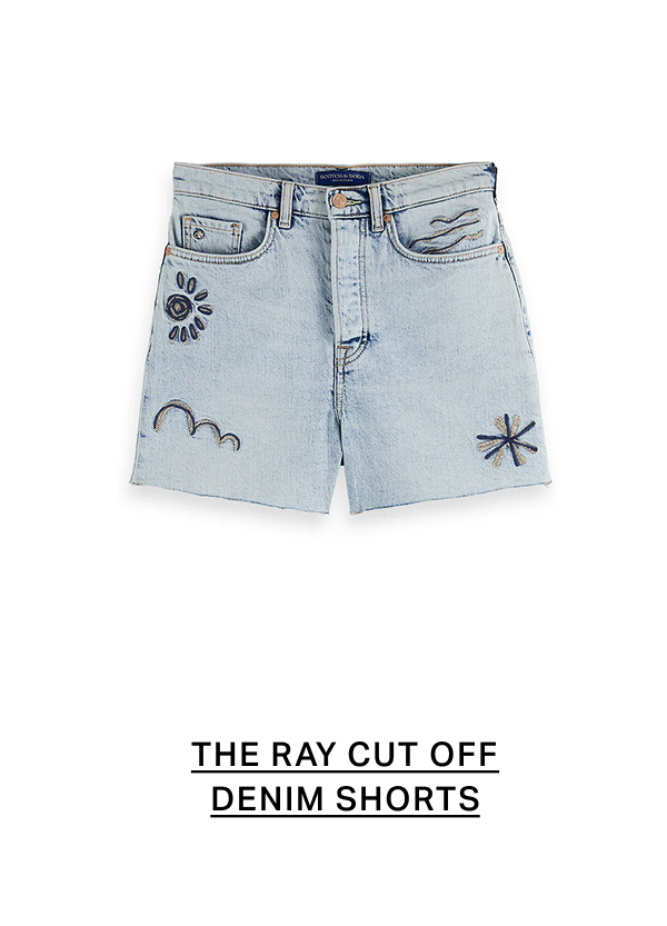 The Ray Cut Off Denim Short | Spring Lights