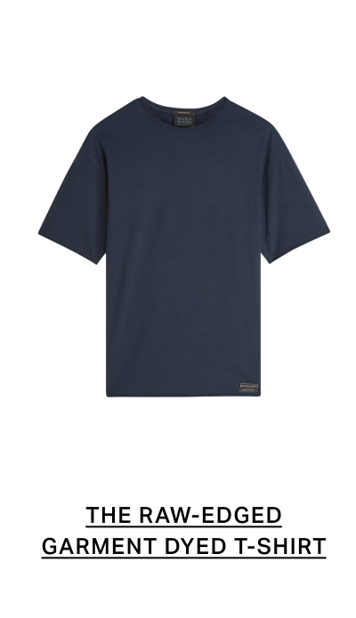 Essentials Raw-Edged Relaxed-Fit Garment-Dyed T-Shirt
