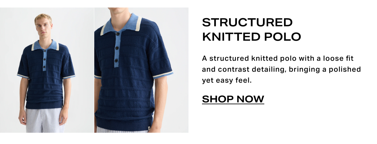 Structured Knitted Polo