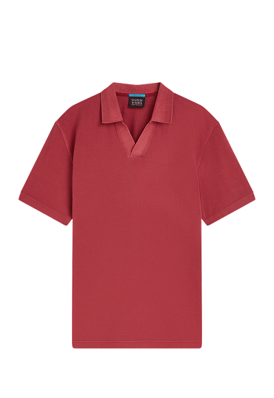 3 Crosses Pique Relaxed-Fit Garment-Dyed Polo