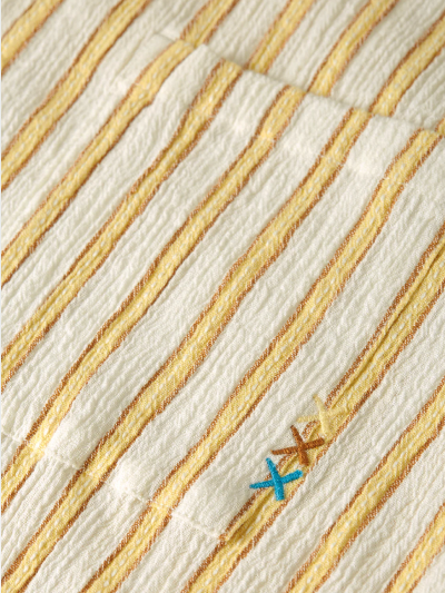 Striped Crinkle Structure Regularfit Shirt