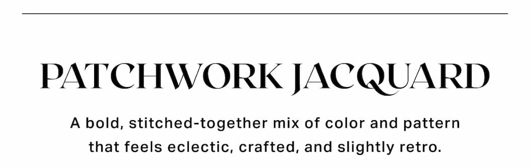 Patchwork Jacquard